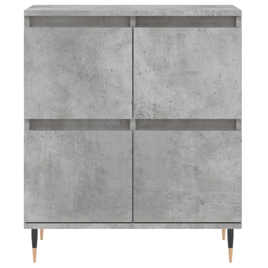 Credenza-Buffet-Armadio da cucina Grigio Cemento 60x35x70 cm in Legno Multistrato 935974