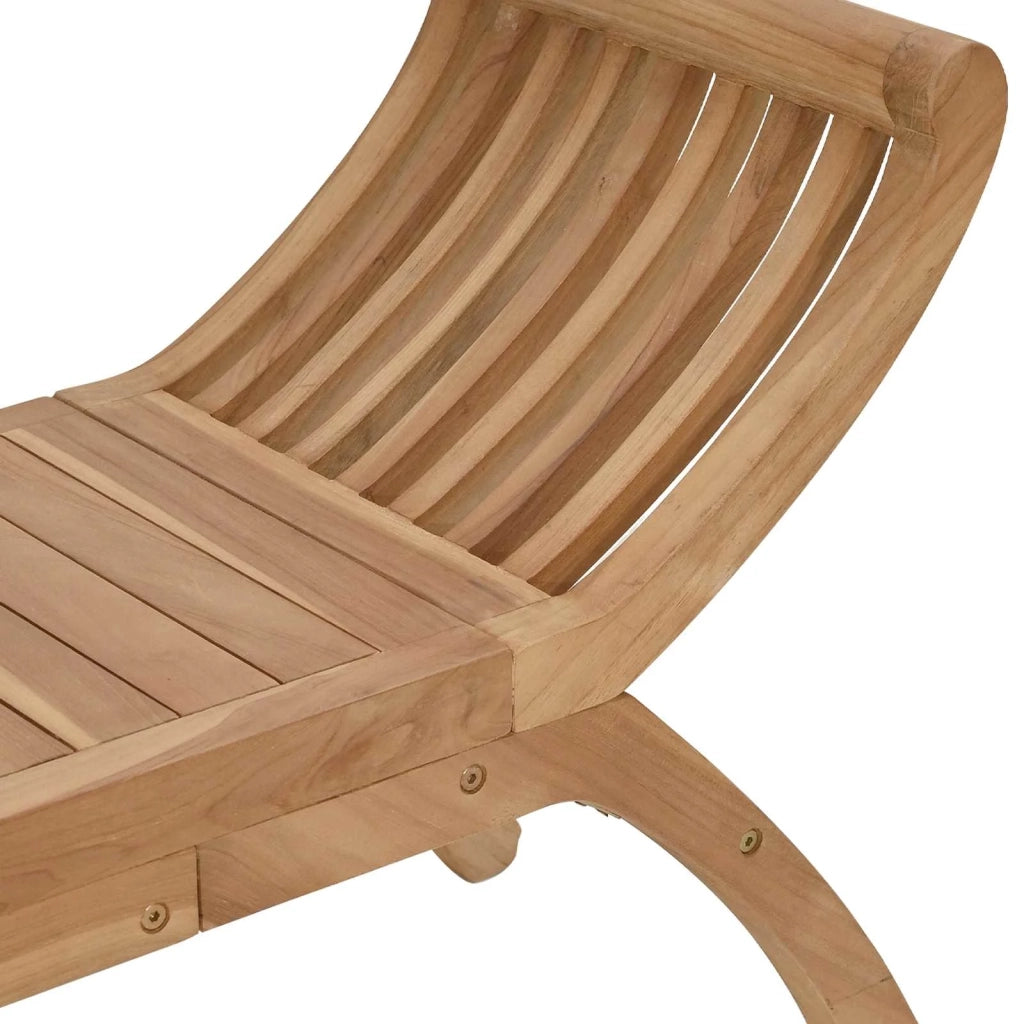 Panchina da giardino 2 -Seater 126 cm Legno di teak solido