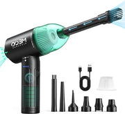 Aspiratore a vapore elettrico 4 in 1 con blower MECO - pulitore di tastiera con 3 velocità - ricaricabile - fino a 90000 giri/min/12000Pa