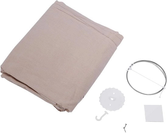 Culla Celeste per Bambini - Wagonculla per Neonati - Decorazione per la Stanza da Letto - Copertura in Cotone Sovracciglio - 235cm Altezza - Capiente