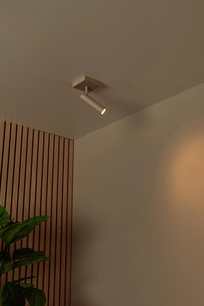 Faretto da soffitto GRADO 1xMR11 taupe quadrato Lucide