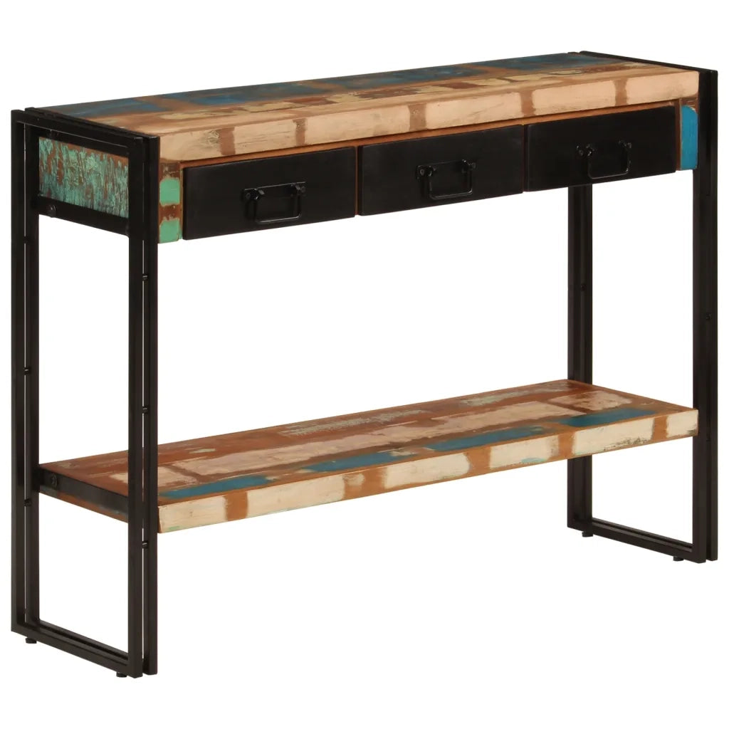 Tavolo Consolle | Tavolo d'Ingresso 110x30x76 cm in Legno Massello Riciclato