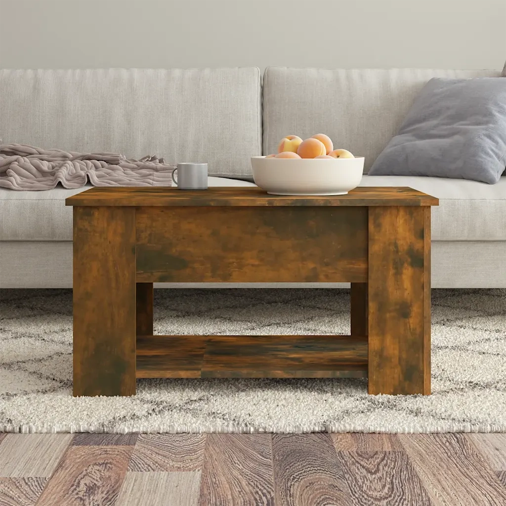 Tavolino da salotto | Tavolino da caff¨¨ | Tavolino da Soggiorno Rovere Fumo 79x49x41cm in Legno Multistrato