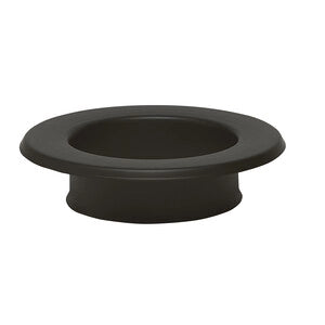 ROSONE P/STUFA A MURO D 12CM NERO- 1,0 pz