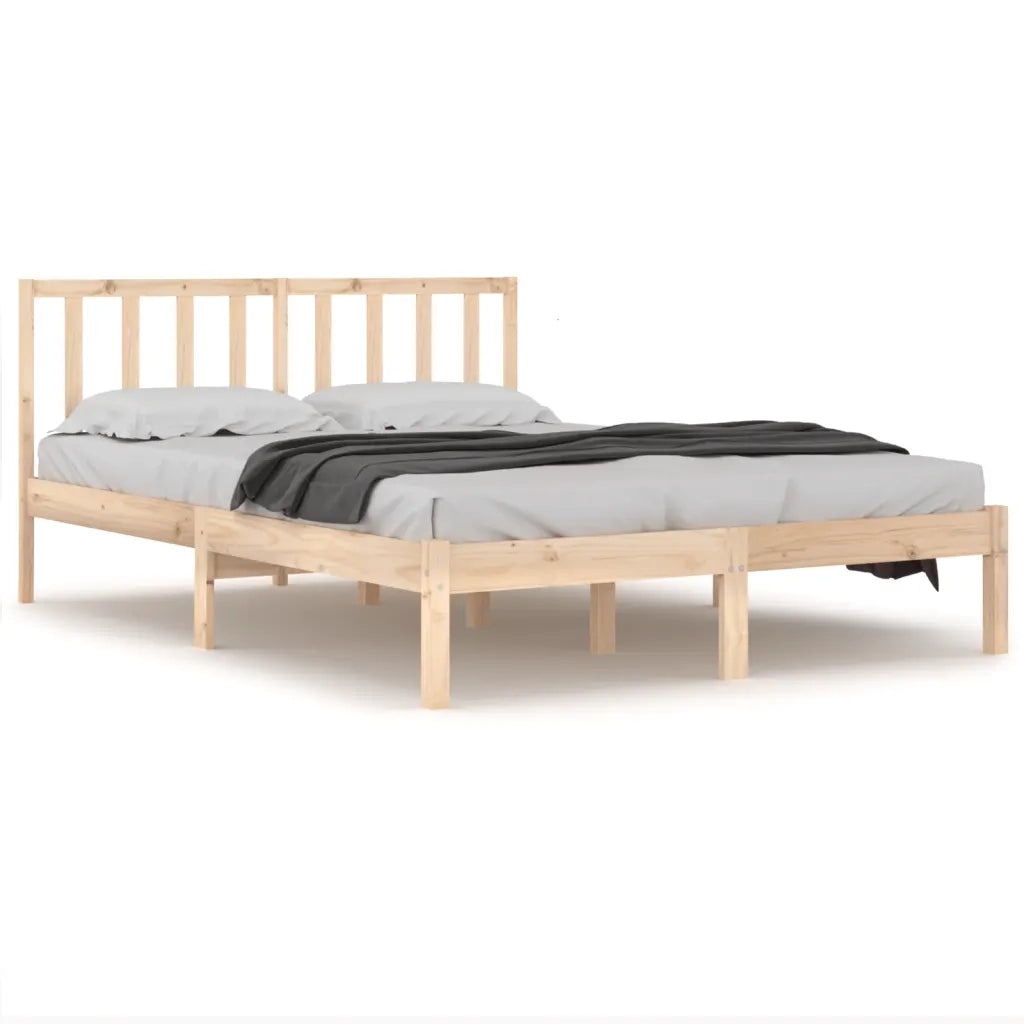 Giroletto-Struttura Letto in Legno Massello di Pino 120x190cm Small Double 330517