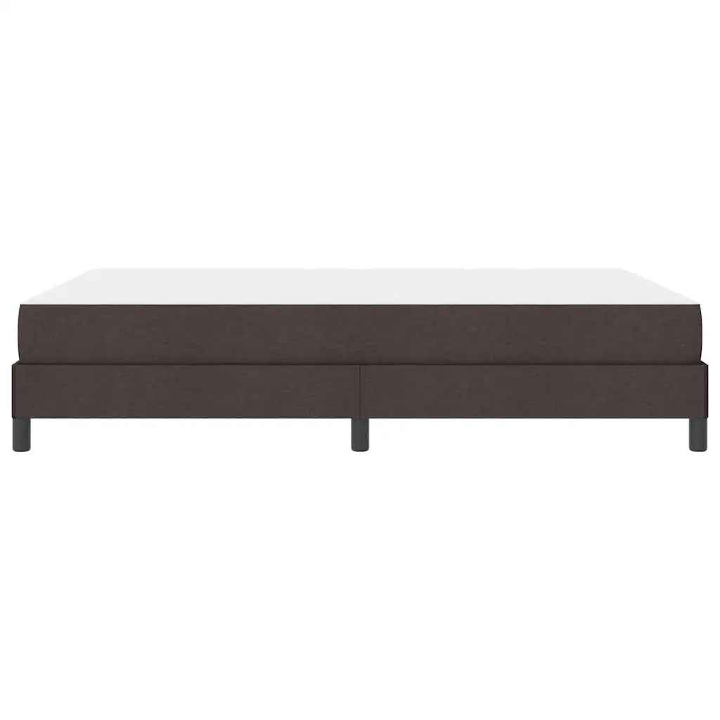 Letto a molle con materasso Marrone Scuro 160 x 200 cm Tessuto 3398503