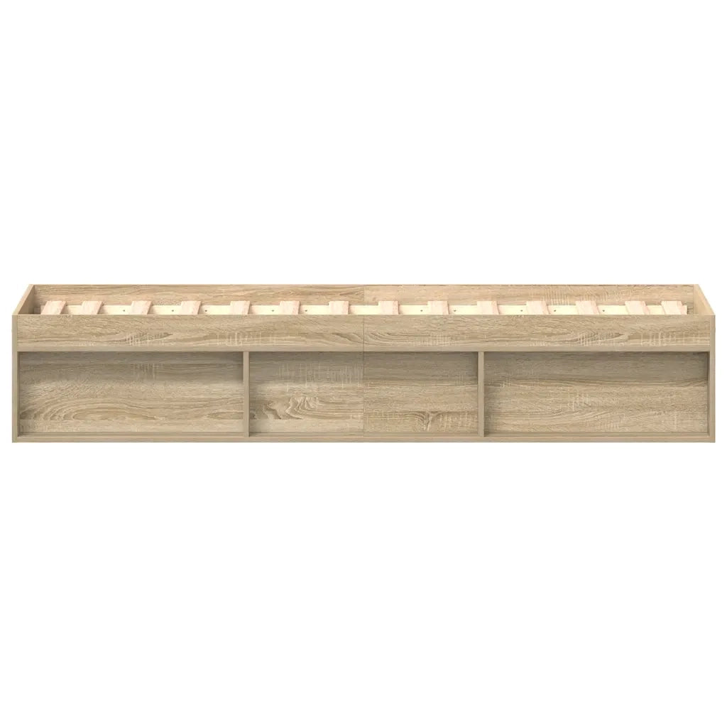 Letto singolo | Letto per adulti | Giroletto Rovere Sonoma 90x190 cm