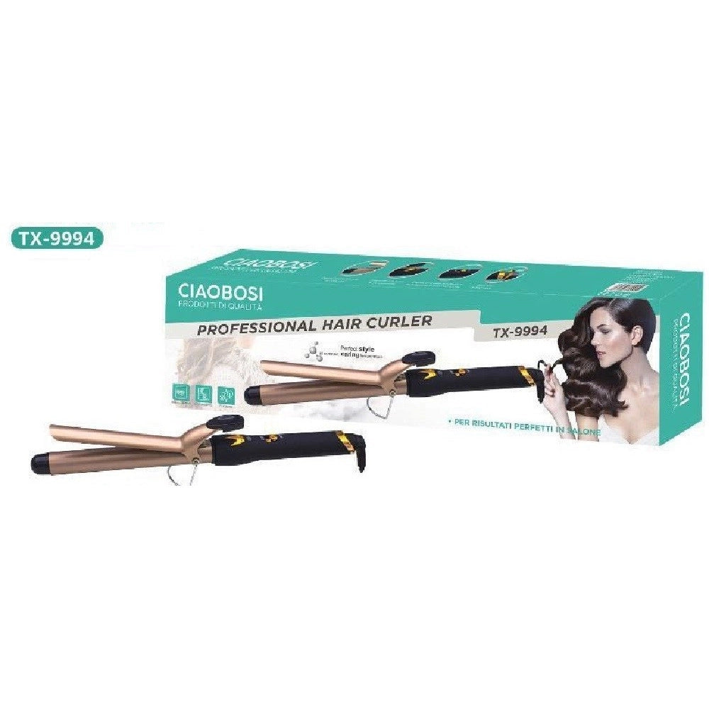 Trade Shop - Ferro Arriciacapelli Professionale Ricci Mossi 70 W Riscaldamento Rapido Tx-9994 -