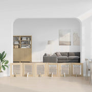 Cancello per cani pieghevole con supporti 6 pz Rovere Sonoma 892158