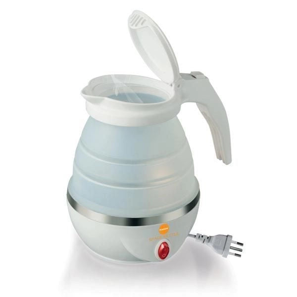 Macom Bollitore elettrico pieghevole SalvaSpazio da viaggio 0,8 L Bianco 1100 W