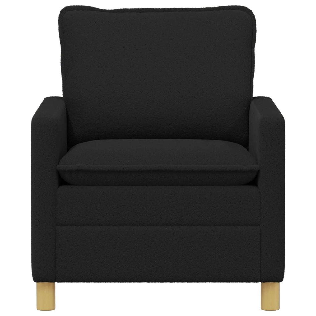 Divano Nero 76 x 81 x 87,5 cm Tessuto