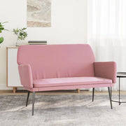 vidaXL Panca Rosa 108x79x79 cm in Velluto