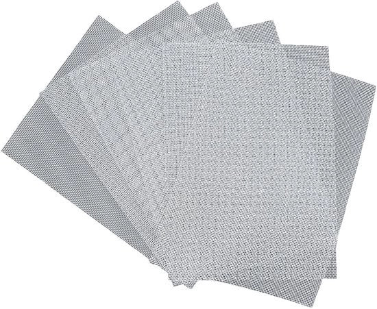 Pannelli di Insecticida in Acciaio Inossidabile Tessuto - 4 Pezzi Tessuto Anti-ossidativo Tessuto 20 15 x 21 cm Pannelli Insecticida Metallico Vel per Casa Cucina Giardino