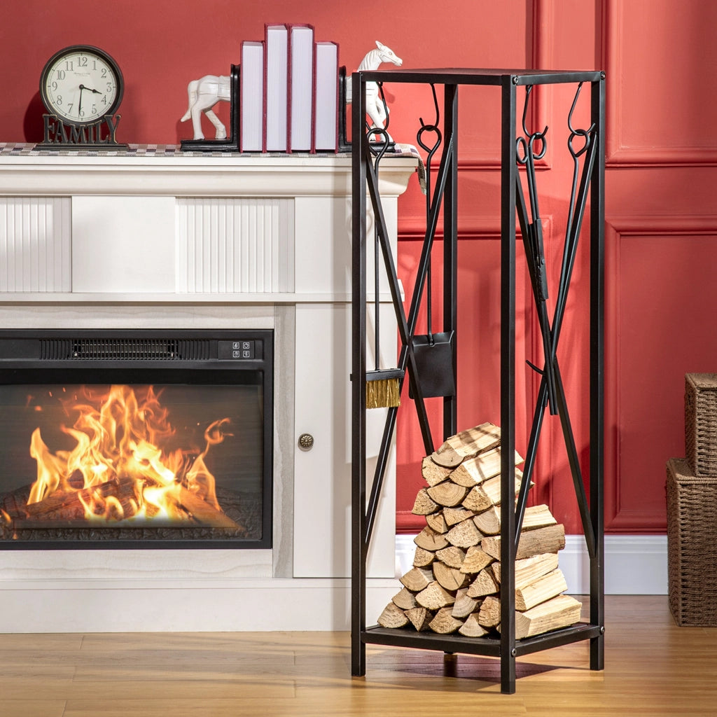 Tavolo portacenere ¨C zephmum ¨C metallo nero 34x34x111 cm