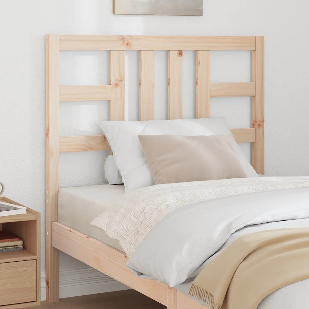 Testiera per Letto-Testata-Testiera Decorativa 96x4x100 cm in Legno Massello di Pino 374920