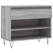 Scarpiera mobile contenitore per scarpe mobile per ingresso/corridoio/soggiorno design Sonoma 70 x 36 x 60 cm legno ingegnerizzato grigio 02_0022092