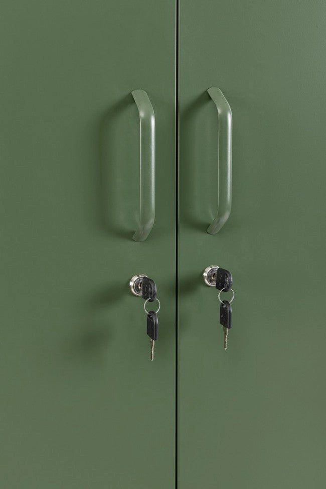 Armadio 2 Ante 50x80x185 cm Cambridge in Acciaio Verde