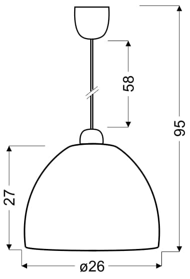 Lampada a sospensione Candellux Canaria 31-36646 cromo