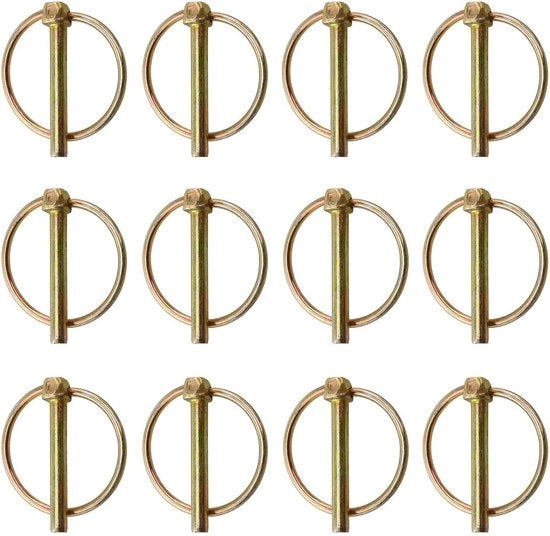 12 clip stecchi clip perno M4.5 clip stecchi a rullo sicurezza per trattori e camion - kit di accessorio variabile
