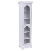 Vetrina in legno 1 anta bianca 24x20x98,5