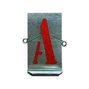 Vigor 4033018 Art. 605 Stampi per Lettere in Lamiera Zincata 27 Lettere 80 mm colore Acciaio