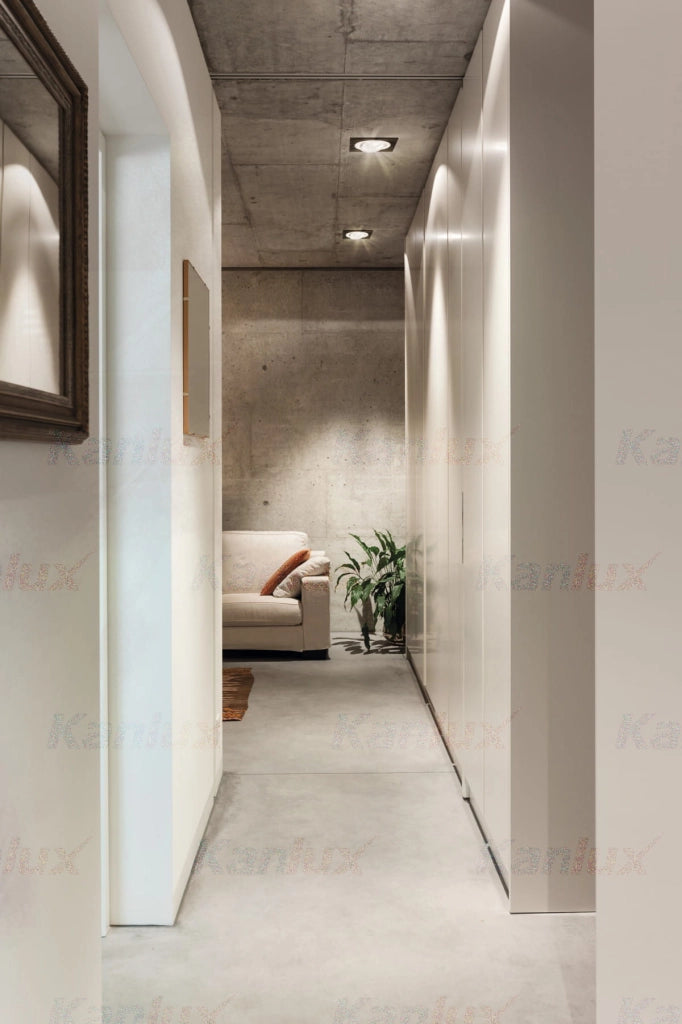 Faretto incasso soffitto Kanlux SEIDY nero orientabile GX5.3 50W