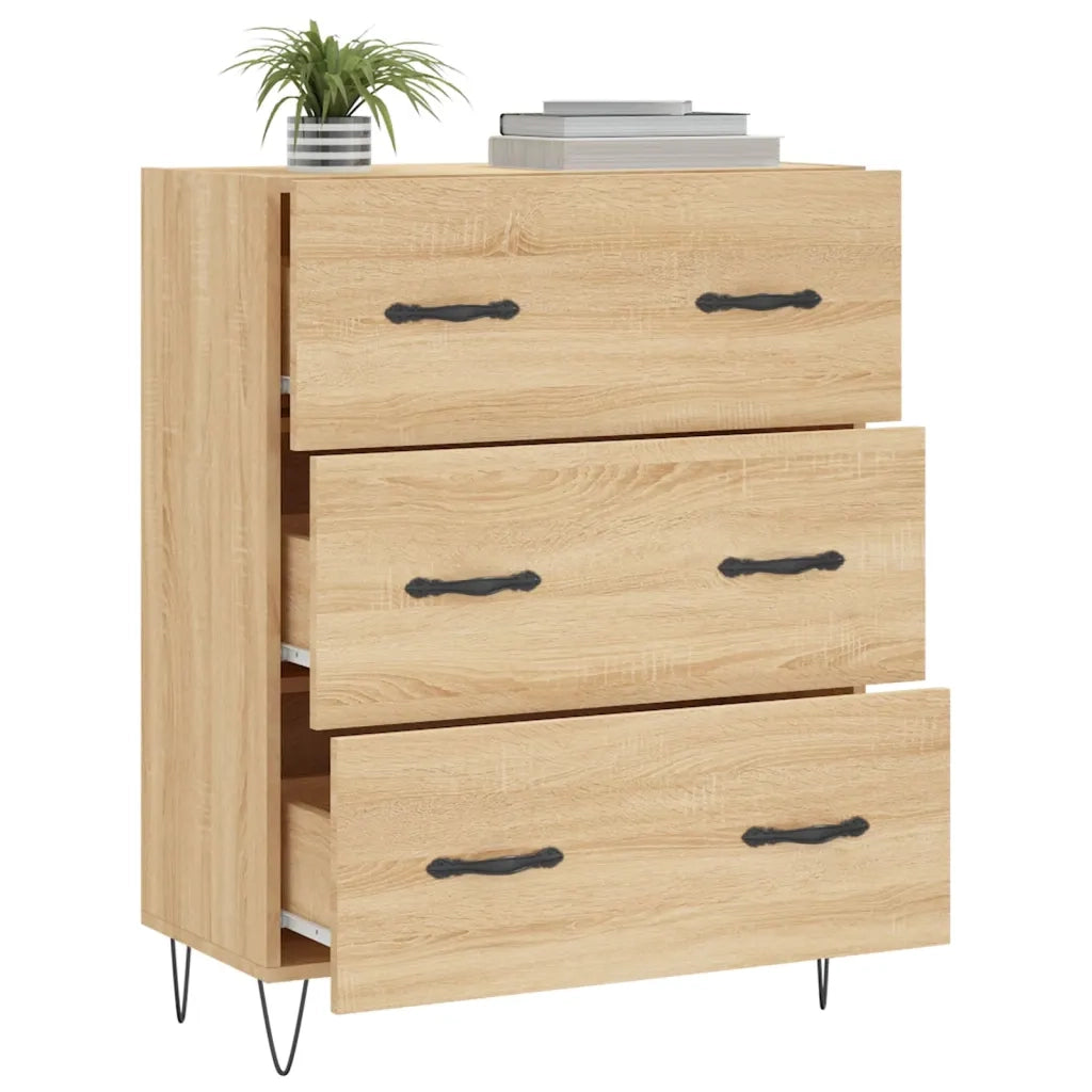 Credenza Rovere Sonoma 69,5x34x90 cm in Legno Multistrato 827847
