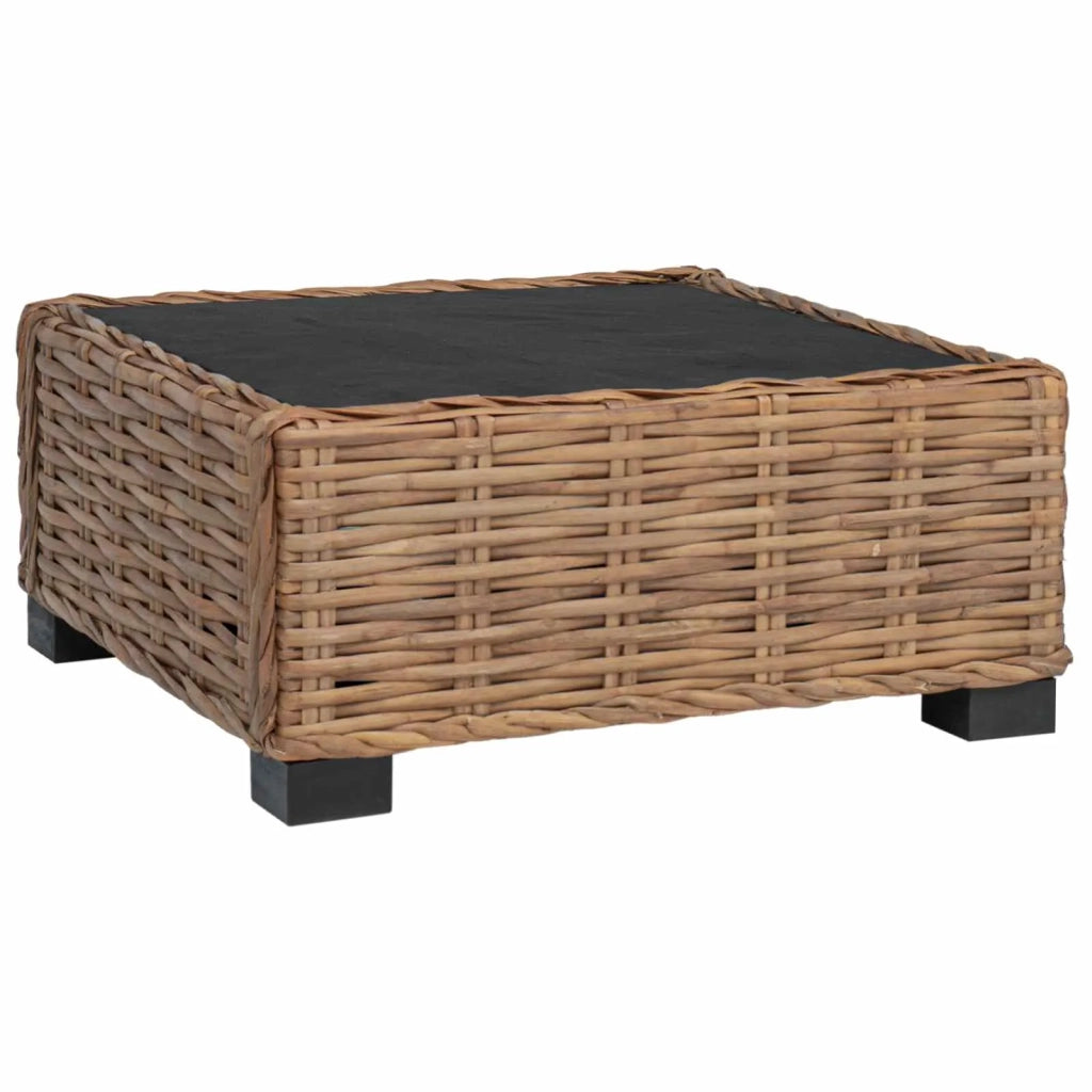 Poggiapiedi con Cuscino GENDT Rattan naturale Naturale 42034394