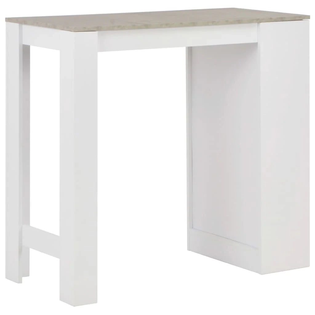 Tavolo alto da bar/bistrot con ripiano bianco 110 cm 0902051