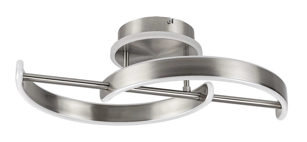 Plafoniera moderna cromo satinato LED 30W Rabalux Jarnelle