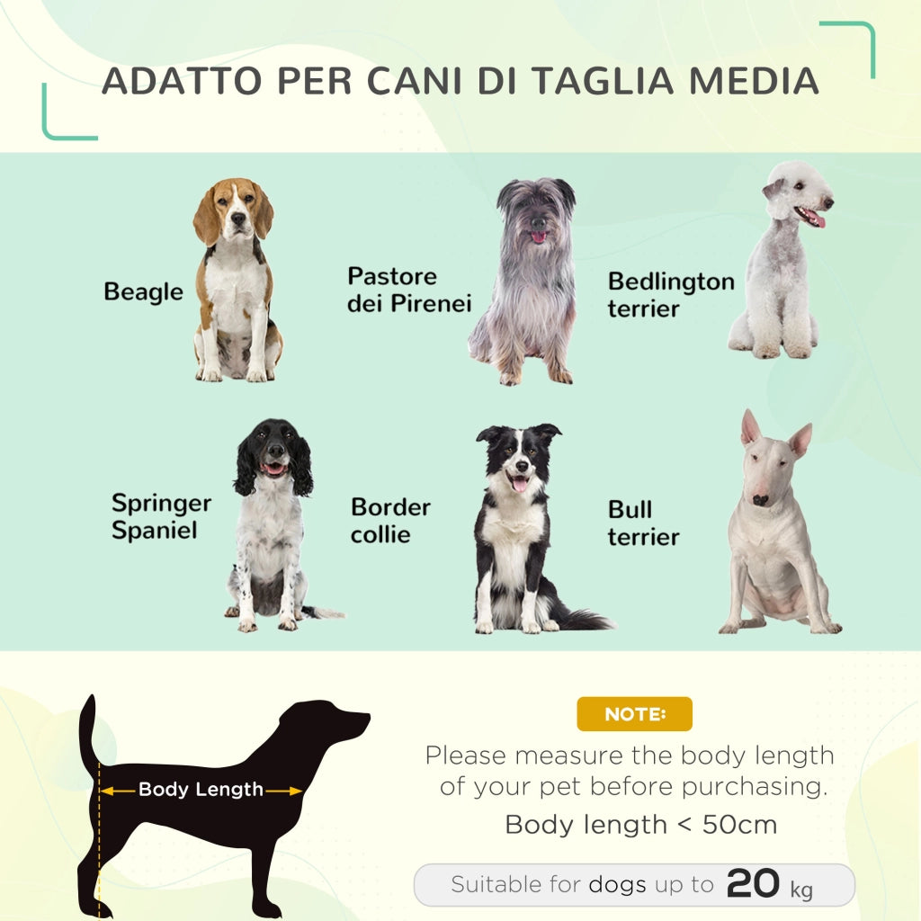 Lettino per Cani Rialzato ¨C Zephmum ¨C Nero e Argento, Metallo e Tessuto, 90x65x20