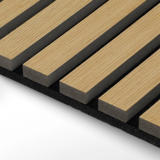 Set di 6 pannelli acustici in legno - nero velluto - 60 x 120 x 2,1 cm