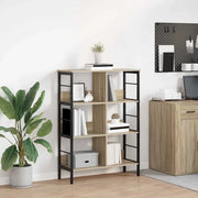 Libreria-Scaffale per Libri-Mobile di Stoccaggio Rovere Sonoma 82 x 32 x 112 cm Legno multistrato