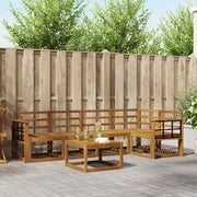 Set di divani da esterno 6 pcs Naturale