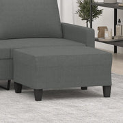 Poggiapiedi Grigio Scuro 70x55x41 cm in Tessuto 349348