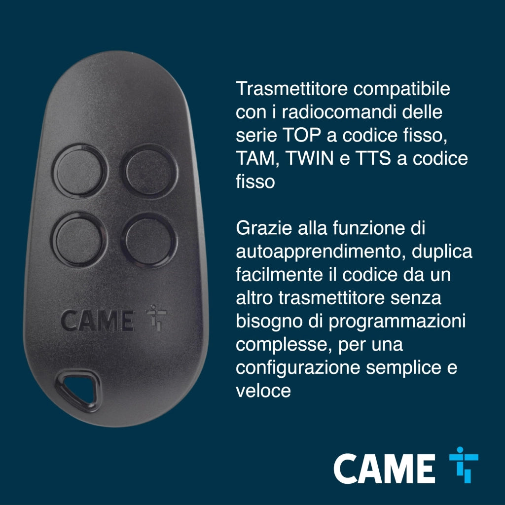 Radiocomando Apricancello Top 44FGN Came Mhz 433,92 Fisso con CR2032