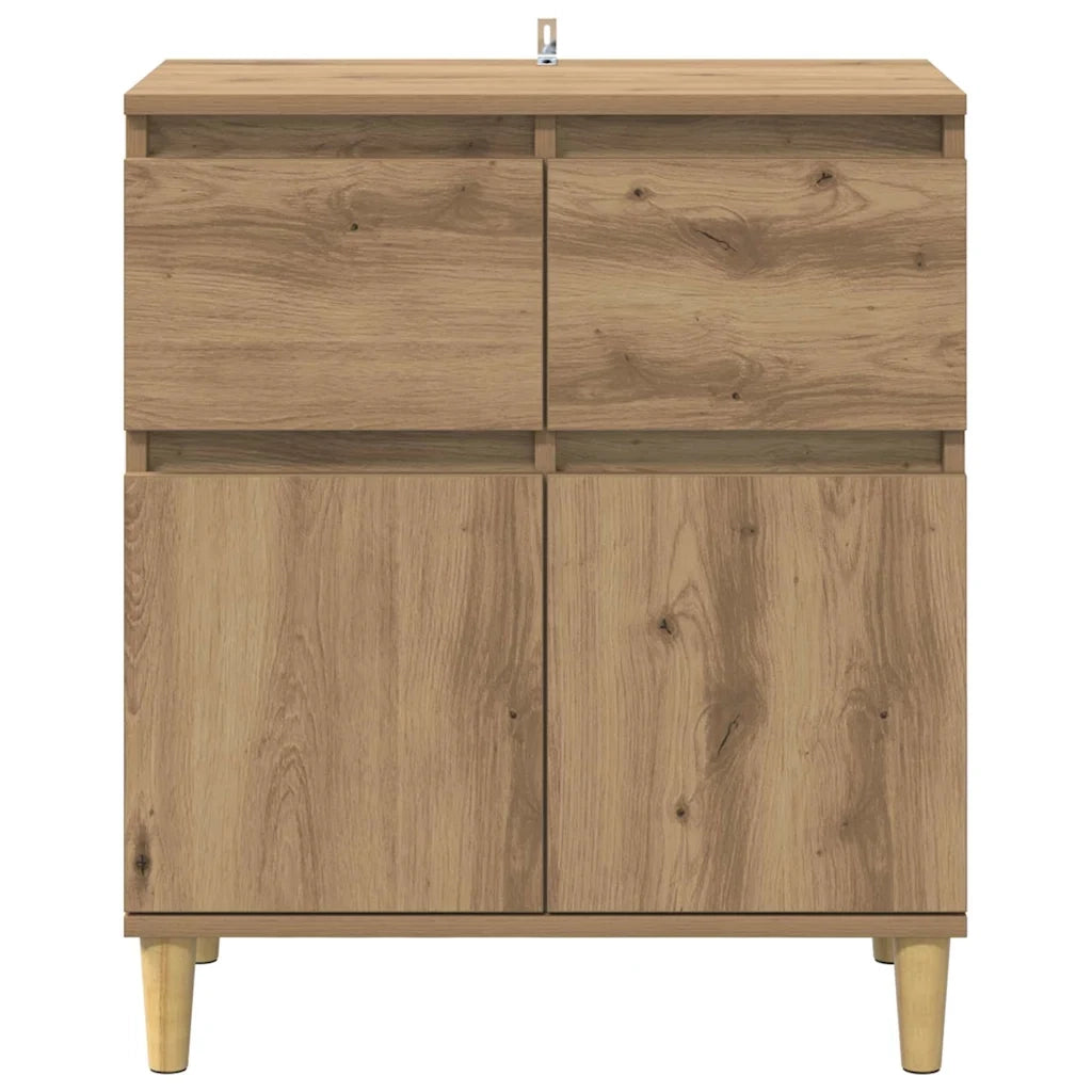 Credenza-Buffet-Armadio da cucina Rovere artigianale 60 x 35 x 70 cm Legno multistrato 861067