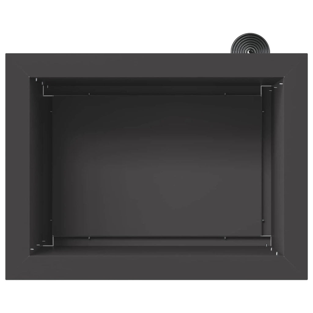 Fioriera da giardino con LED Nero 30 x 40 x 30 cm Acciaio 8008070