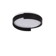 Plafoniera Halo nera tonda Ø38cm LED 25W CCT Light Prestige