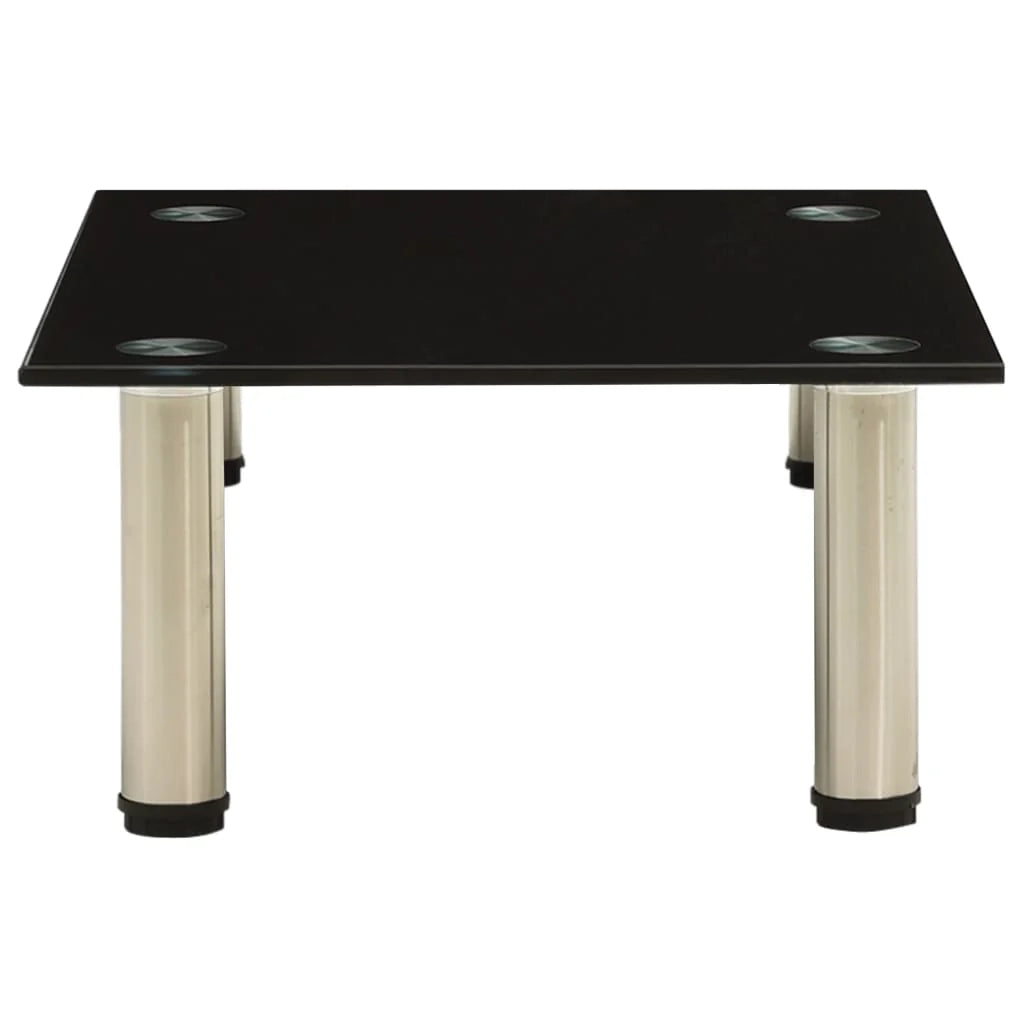 Mobile TV multimediale scaffale per televisione televisione buffet sala da pranzo soggiorno camera da letto 40 x 35 x 17 cm vetro temperato nero 02_0026128