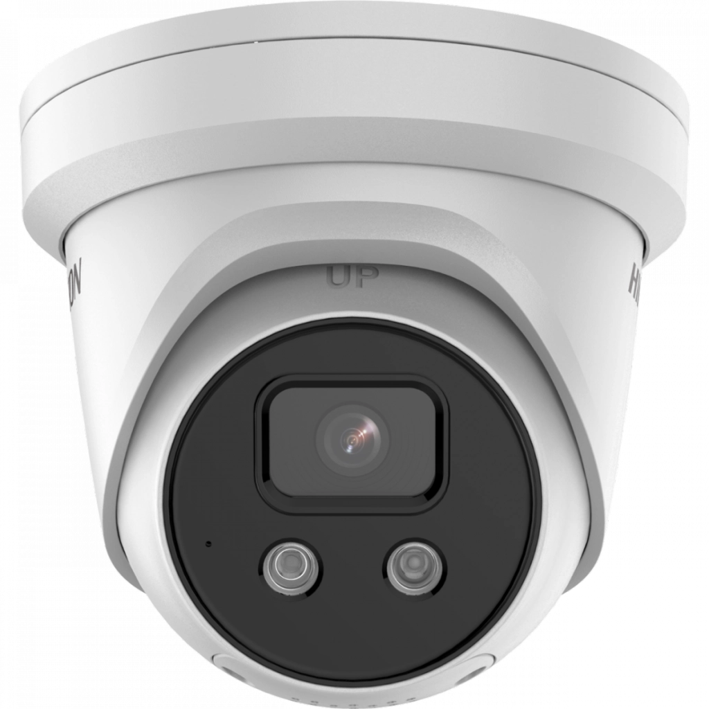 Hikvision DS-2CD2346G2-ISU/SL Telecamera Dome IP Turret DarkFighter  di sorveglianza da 4 Megapixel Acusense con Audio/Allarme/Strobo 2.8mm
