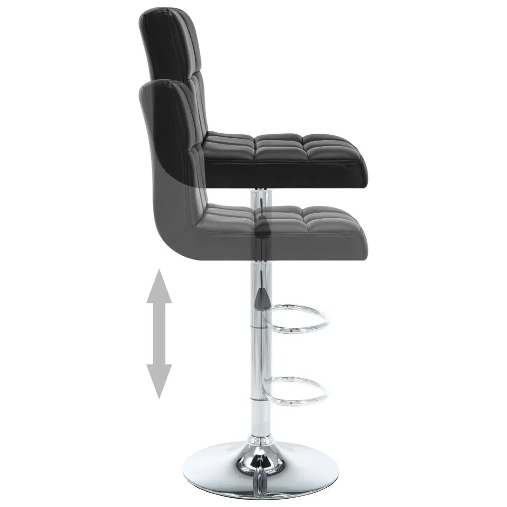 Sgabelli da Bar 2 pz Neri in Similpelle cod mxl 63104