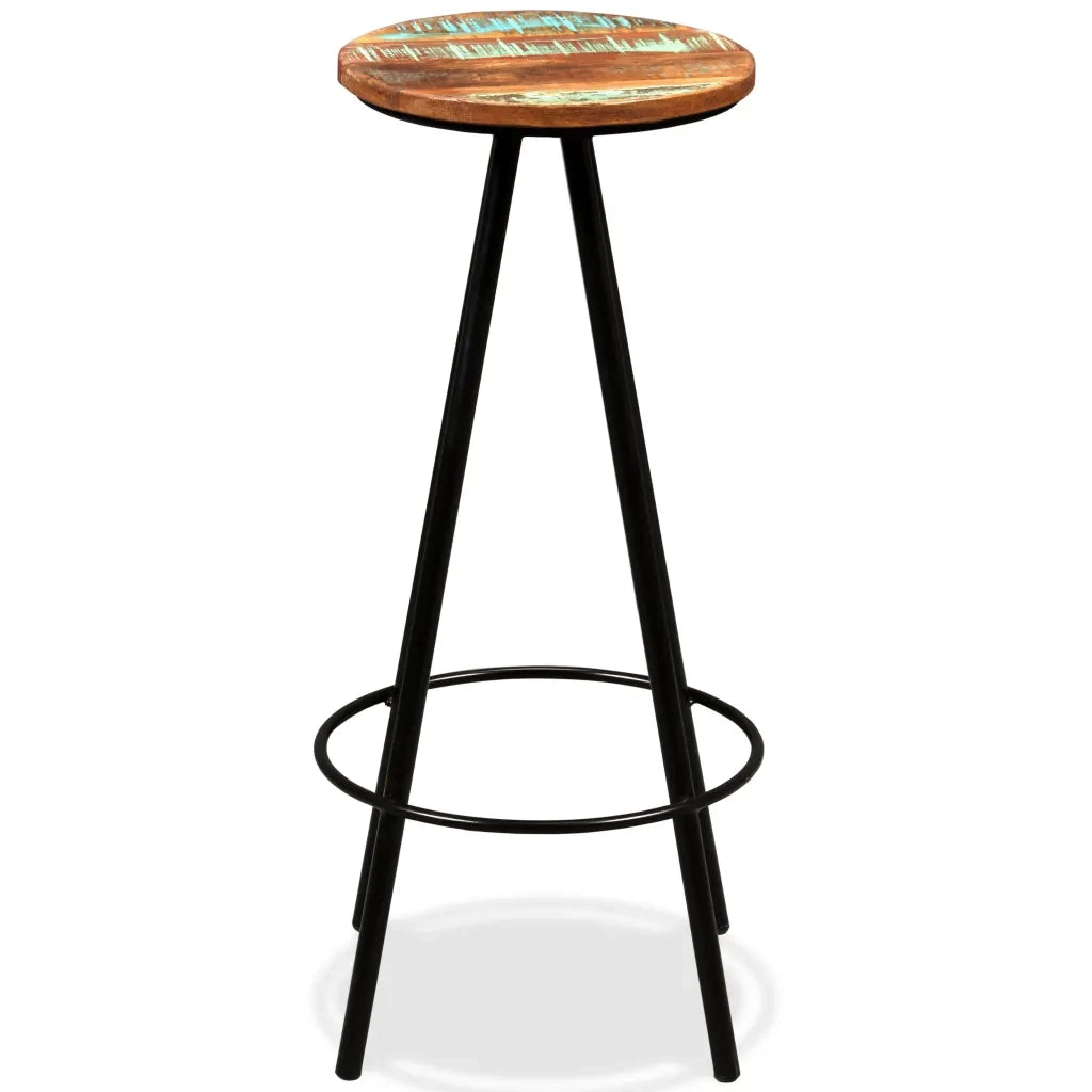 Set da Bar 7 pz in Legno Massello di Acacia e di Recupero 275134