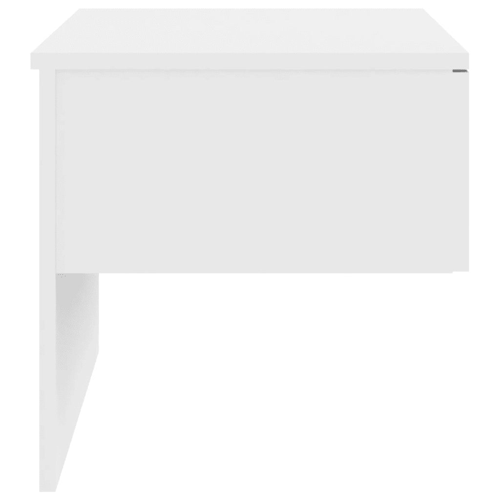 Comodini a Muro 2 pz Bianco Lucido 810948