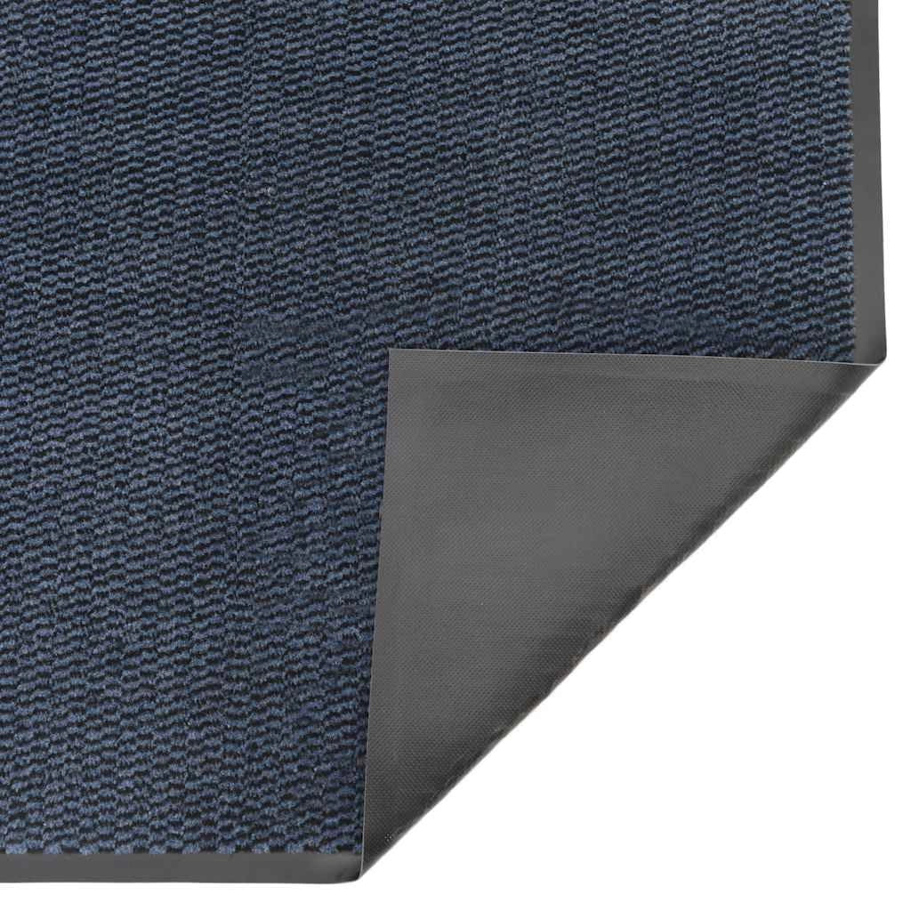Zerbino antiscivolo assorbente blu per interni ed esterni 90 x 120 cm in polipropilene blu 02_0058120