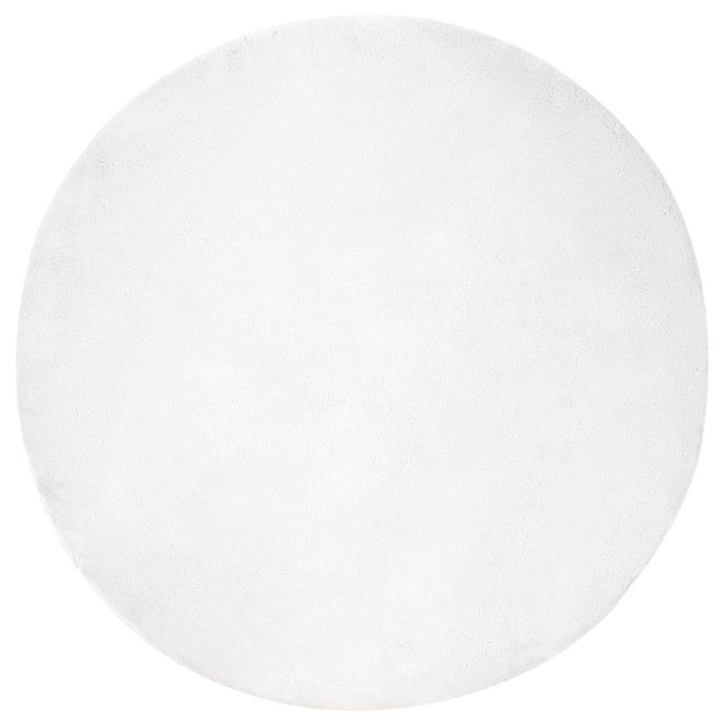 Tappeto antiscivolo in sintetica di coniglio OLITE Bianco