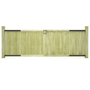 Cancelli da Giardino 2 pz in Pino Impregnato 300x100 cm cod mxl 40250