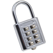 Trade Shop - Catenaccio Lucchetto A Combinazione Per Armadietto Spogliatoio 8 Cifre 35mm -