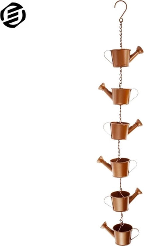 Regenketting per Esterno - Effetto Onda d'Acqua - Catena in Acciaio Inox - Raccoglitore di Acqua - Decorazione per Balcone