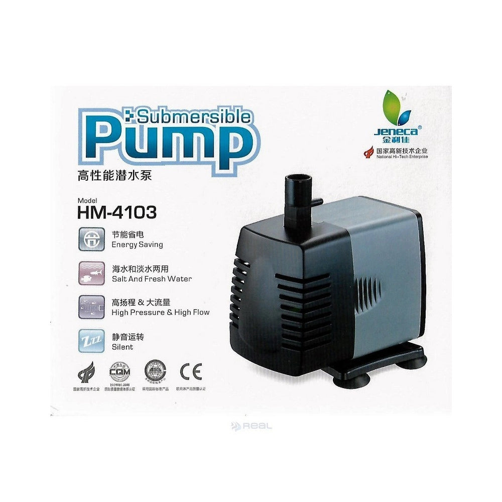 Trade Shop - Pompa Acqua Risalita Per Acquario Dolce E Marino 1200 L/h Hm-4103 -